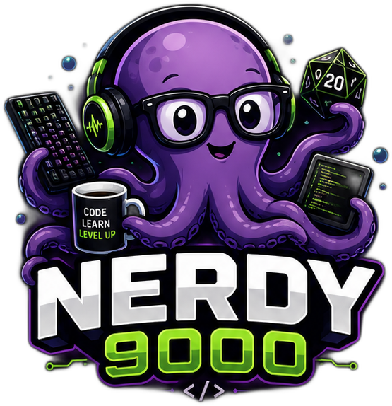 Nerdy 9000 octopus design