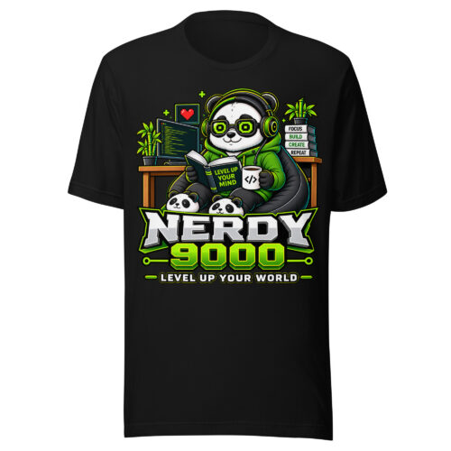 unisex-staple-t-shirt-black-front-6a9b33a80830d.jpg Zenji: Level Up Your World Unisex Tee