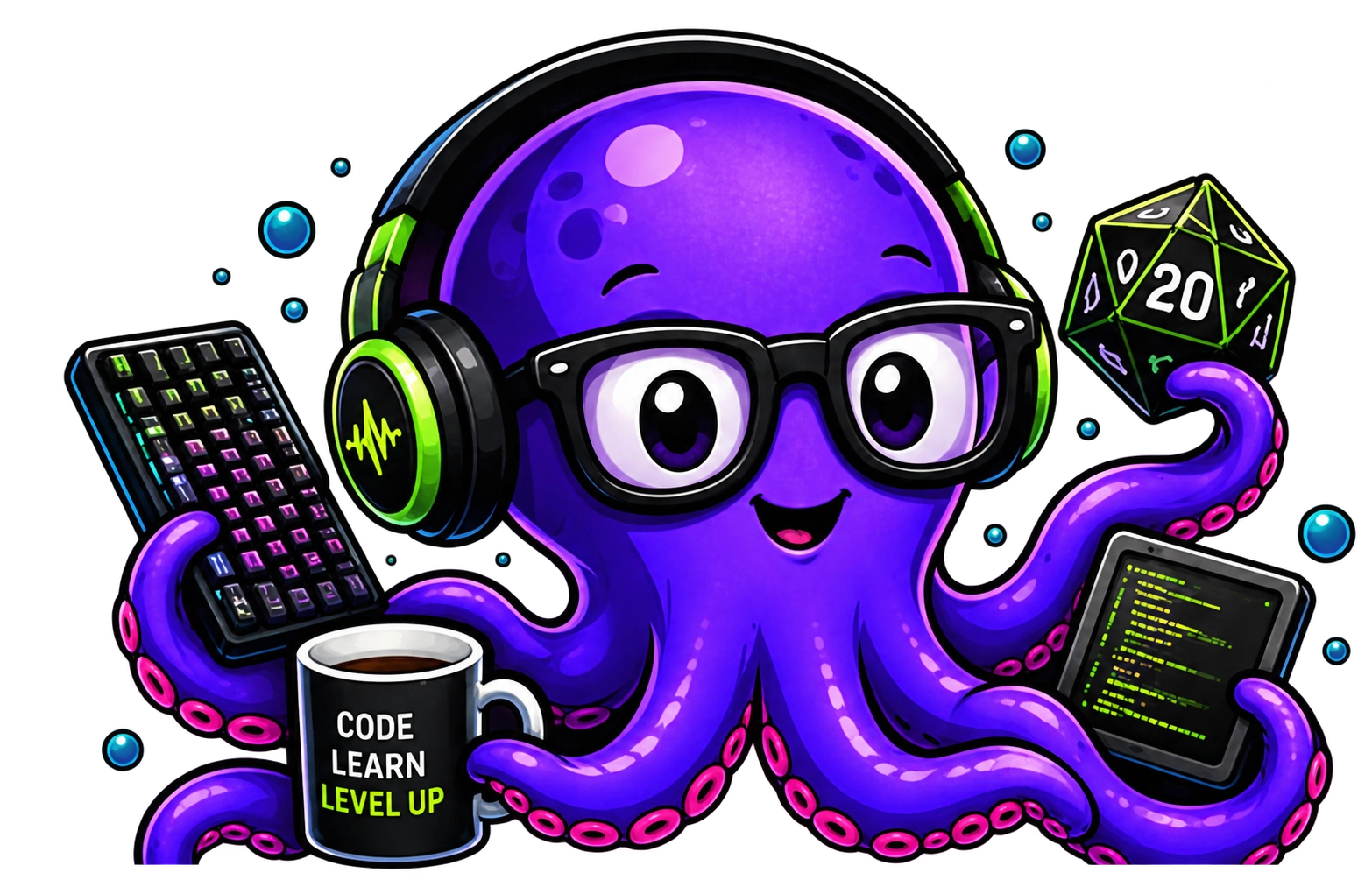 Nerdy 9000 mascot