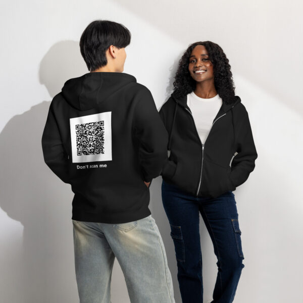unisex-premium-full-zip-hoodie-black-front-and-back-6abfdc4b4ea26.jpg Don’t Scan Me full zip hoodie