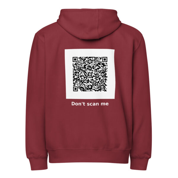 unisex-premium-full-zip-hoodie-burgundy-back-6abfdc4b4d80b.jpg Don’t Scan Me full zip hoodie