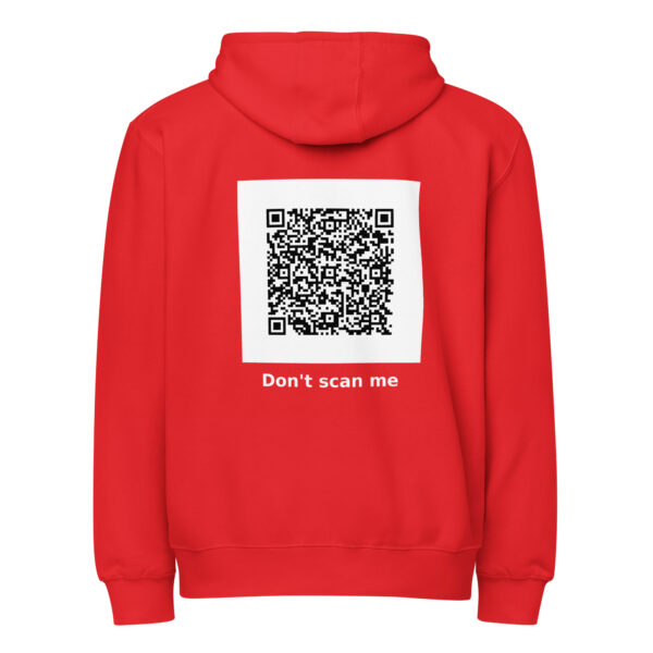 unisex-premium-full-zip-hoodie-red-back-6abfdc4b4d88f.jpg Don’t Scan Me full zip hoodie